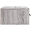 vidaXL Wall-mounted Bedside Cabinet Grey Sonoma 35x35x20 cm
