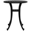 vidaXL Garden Table Black &Oslash;48x53 cm Cast Aluminium