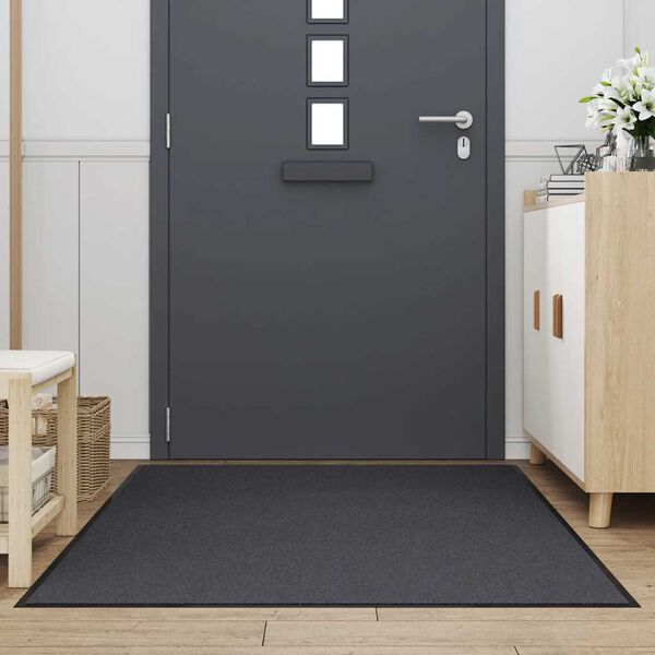 vidaXL Doormat Anthracite 115x200 cm