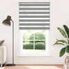 vidaXL Zebra blind 120.9x230 cm Fabric Width 116.7 cm grey