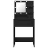vidaXL Bedroom Dressing Tables with Drawer Black 80 x 39.6 x 135 cm