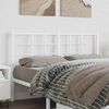 vidaXL Metal Replace Headboard White 135 cm