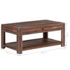 vidaXL Coffee Table Solid Wood Vintage 88x50x38 cm