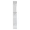 vidaXL Book Cabinet Room Divider High Gloss White 60x24x155 cm