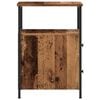 vidaXL Bedside Cabinet Old Wood 34x35.5x50 cm Engineered Wood