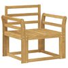 vidaXL Outdoor Sofa Set Solid Acacia Wood White