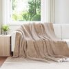 vidaXL Throw Blanket Camel 220 x 240 cm Fleece