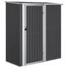 vidaXL Garden Shed Anthracite 180.5x97x209.5 cm Galvanised Steel