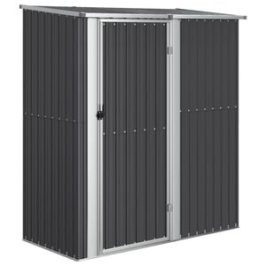 vidaXL Garden Shed Anthracite 180.5x97x209.5 cm Galvanised Steel