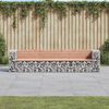 vidaXL Garden Bench Gabion Design 287x71x65.5 cm Solid Wood Douglas