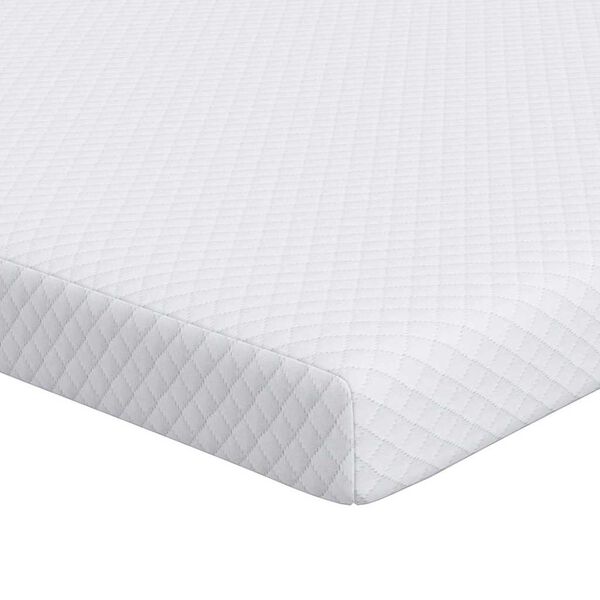 vidaXL Mattress Topper White 140 x 200 x 7 cm Jaquard Fabric