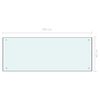 vidaXL Kitchen Backsplash White 100 x 40 cm Tempered Glass