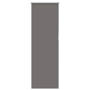vidaXL Roller Blind Blackout Grey 40x130 cm Fabric Width 35.7 cm Polyester