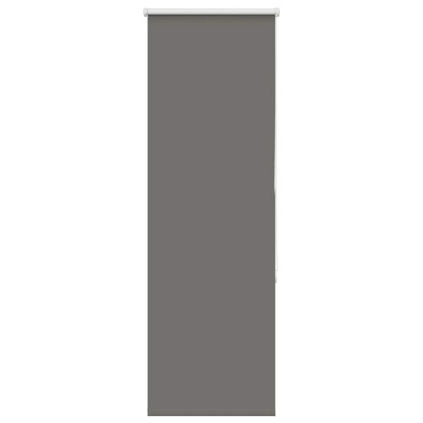vidaXL Roller Blind Blackout Grey 40x130 cm Fabric Width 35.7 cm Polyester