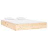vidaXL Bed Frame without Mattress Solid Wood 140x190 cm