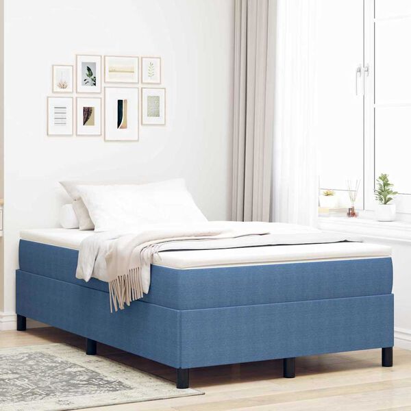 vidaXL Bed Frame Blue 120 x 200 cm Corduroy fabric