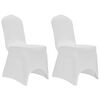 vidaXL Chair Cover Stretch White 12 pcs