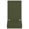 vidaXL Pig Feeder Olive Green 55 x 51 x 91.5 cm Cold-Rolled Steel
