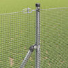 vidaXL Fence Post Silver 25 x 1.2 m (12 x 12 mm mesh) Steel