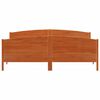 vidaXL Bed Frame without Mattress Wax Brown 180x200 cm Super King Solid Wood Pine