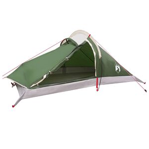 vidaXL Backpacking Tent 4-Person Green 185T Polyester with PU Coating