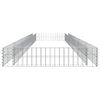 vidaXL Gabion Raised Bed Galvanised Steel 500x100x20 cm