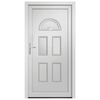 vidaXL Front Door White 110x210 cm PVC