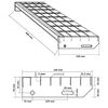 vidaXL Grate Step 60x24x7 cm Galvanised Steel