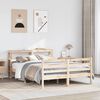 vidaXL Bed Frame without Mattress 120x190 cm Small Double Solid Wood Pine