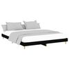 vidaXL Bed Frame without Mattress Black 120x200 cm Engineered Wood