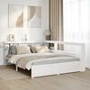 vidaXL Bookcase Bed without Mattress White 140x200 cm Solid Wood Pine