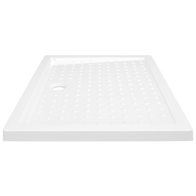 vidaXL Shower Base Tray with Dots White 90x70x4 cm ABS