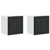 vidaXL Kitchen Cabinet 2 pcs Black 40 x 31 x 40 cm Engineered Wood