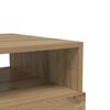 vidaXL Coffee Table with LED Lights Artisan Oak 90x49x40 cm