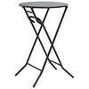vidaXL Garden Table Folding Anthracite 50 x 50 x 72 cm Steel