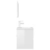 vidaXL Bathroom Furniture Set High Gloss White Engineered Wood