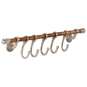 vidaXL Coat Rack Wall Mounted 75x15 cm&nbsp;Aluminium
