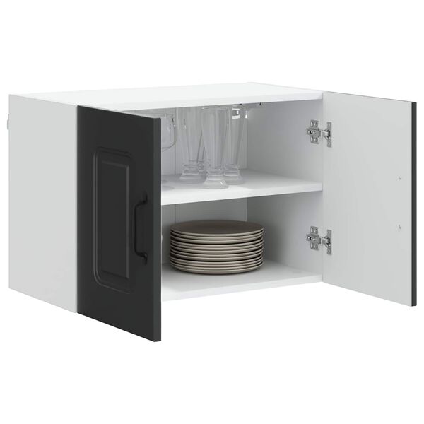 vidaXL Kitchen Cabinet with Storage Kalmar 2 pcs Black 60 x 31 x 40 cm