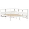 vidaXL Bookcase Bed without Mattress White 140x190 cm Solid Wood Pine