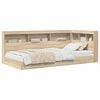 vidaXL Bookcase Bed with Shelf Sonoma Oak 75 x 190 cm Engineered Wood