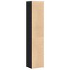 vidaXL Book Cabinet Black Oak 36 x 30 x 171 cm Engineered Wood