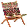 vidaXL Chindi Folding Chair Multicolours Fabric