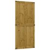 vidaXL Barn Door Corona Honey Brown 90 x 210 cm Solid Pine Wood
