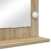 vidaXL Vanity Mirror with LED Strip Lights Sonoma Oak 100 x 55 x 18 cm