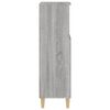 vidaXL Bathroom Cabinet Grey Sonoma 30x30x100 cm Engineered Wood