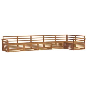 vidaXL Outdoor Sofa Set 6 pcs Natural