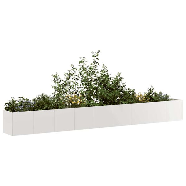 vidaXL Planter 360x40x40 cm Stainless Steel