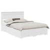 vidaXL Bed Frame with Headboard White 150 x 200 cm Engineered Wood