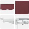 vidaXL Retractable Awning Manual Burgundy 300 x 200 cm Fabric