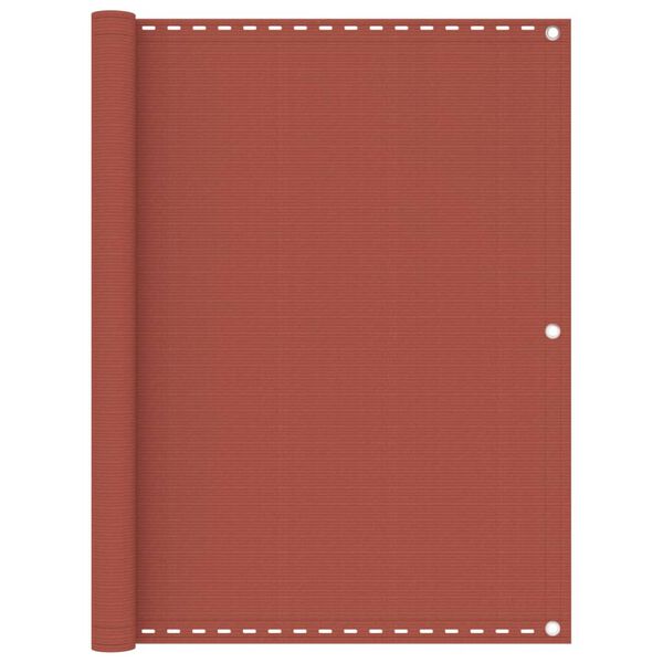 vidaXL Balcony Screen Terracotta 120x400 cm HDPE
